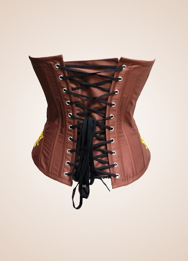 Women's Steampunk Brown Corset - Steampunk Australia