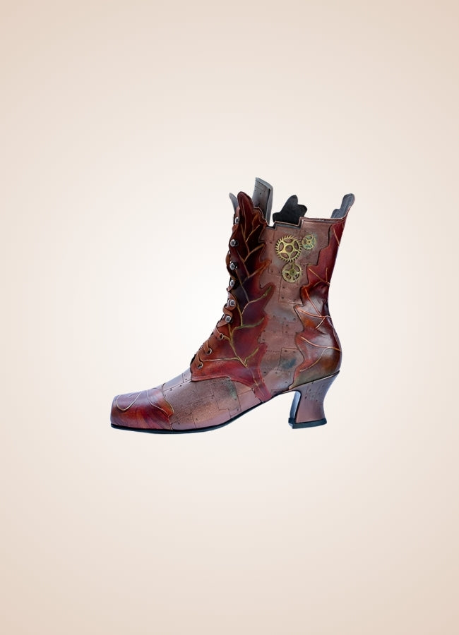 Women's Steampunk Cowboy Style Boots - Steampunk Australia