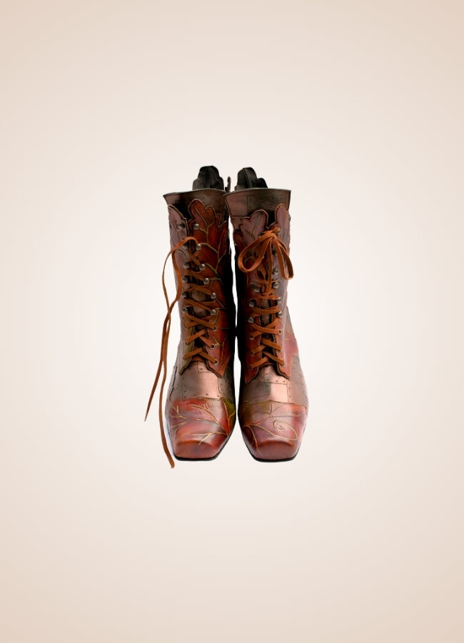 Women's Steampunk Cowboy Style Boots - Steampunk Australia