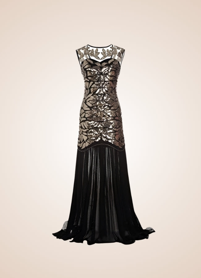 Women's Steampunk Gold Sequins Dress - Steampunk Australia