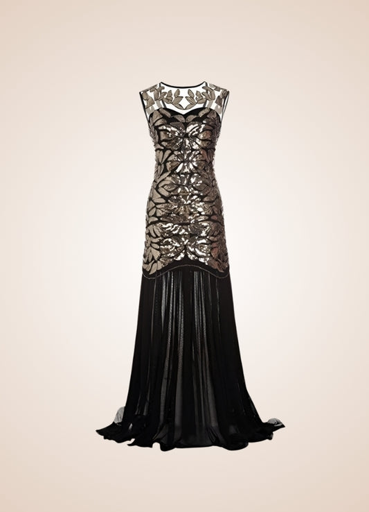 Women's Steampunk Gold Sequins Dress - Steampunk Australia