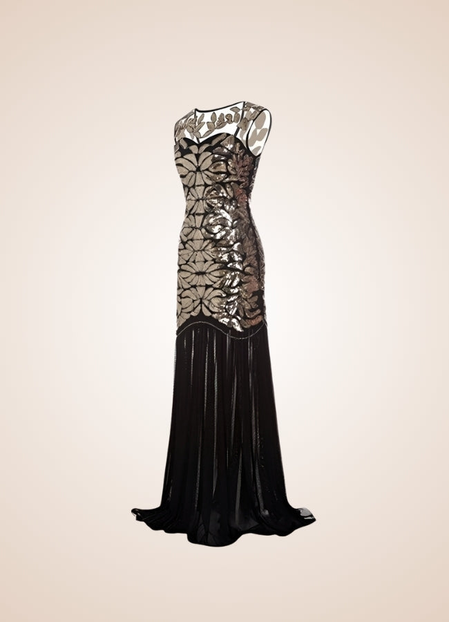 Women's Steampunk Gold Sequins Dress - Steampunk Australia