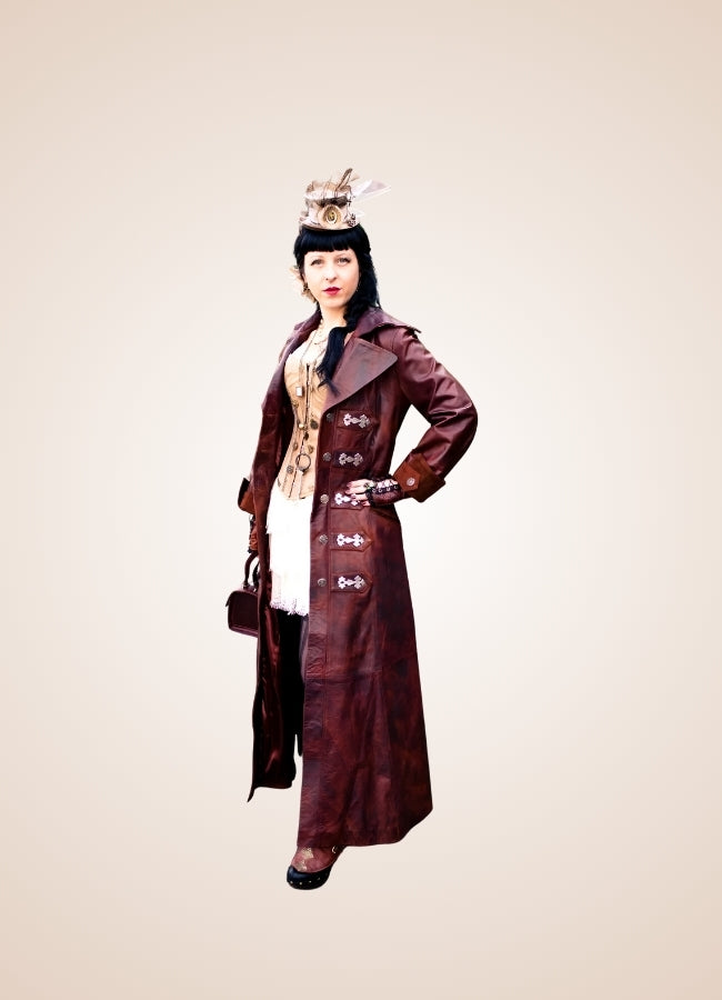 Women's Steampunk Gothic Coat - Steampunk Australia