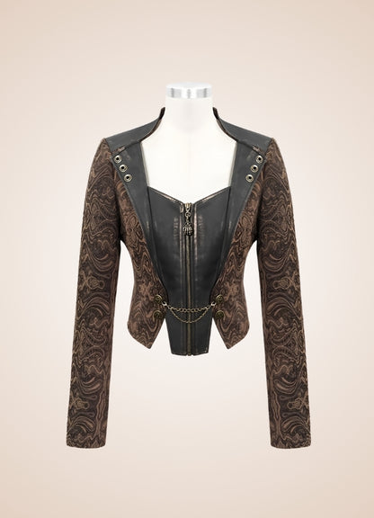 Women's Steampunk Leather Jacket - Steampunk Australia