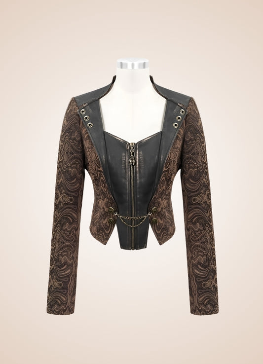 Women's Steampunk Leather Jacket - Steampunk Australia