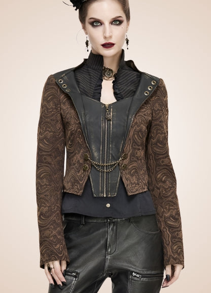 Women's Steampunk Leather Jacket - Steampunk Australia
