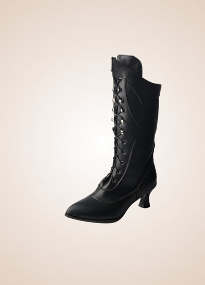 Women's Steampunk Mid Calf Boots - Steampunk Australia