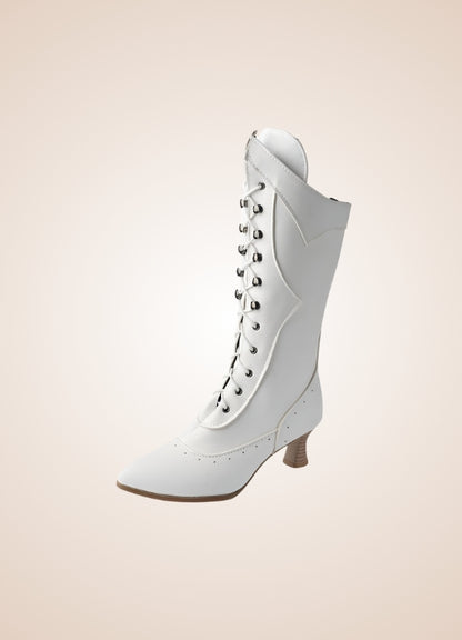 Women's Steampunk Mid Calf Boots - Steampunk Australia