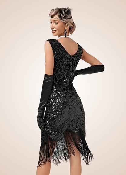 Women's Steampunk Sequin Dress - Steampunk Australia