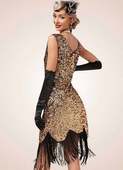 Women's Steampunk Sequin Dress - Steampunk Australia