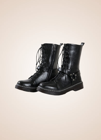Women's Steampunk Straps Boots - Steampunk Australia
