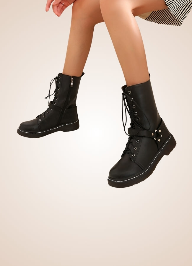 Women's Steampunk Straps Boots - Steampunk Australia