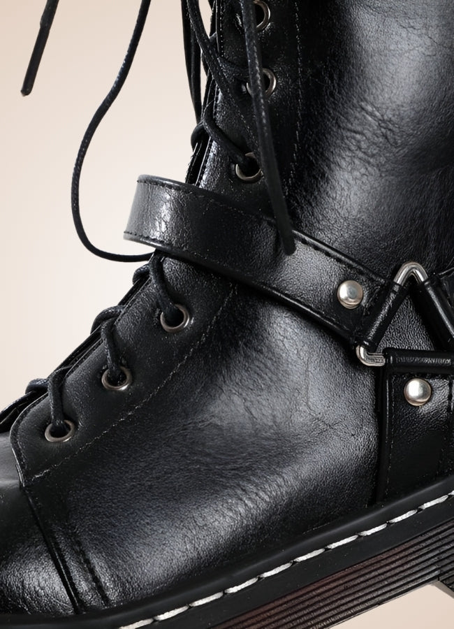 Women's Steampunk Straps Boots - Steampunk Australia