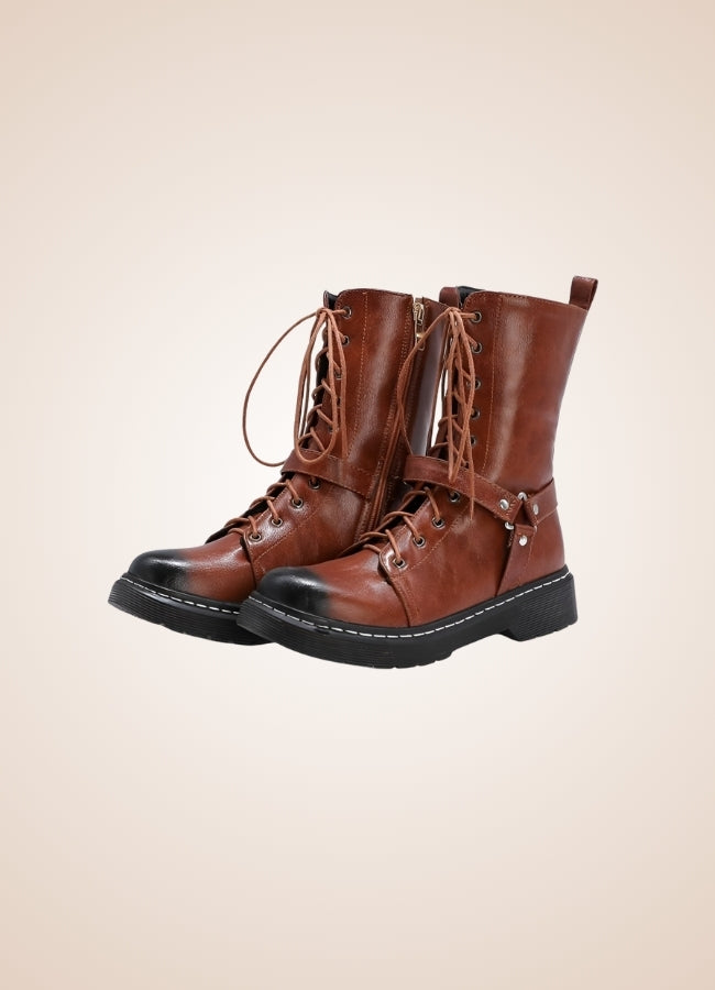 Women's Steampunk Straps Boots - Steampunk Australia