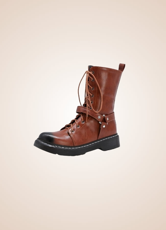 Women's Steampunk Straps Boots - Steampunk Australia