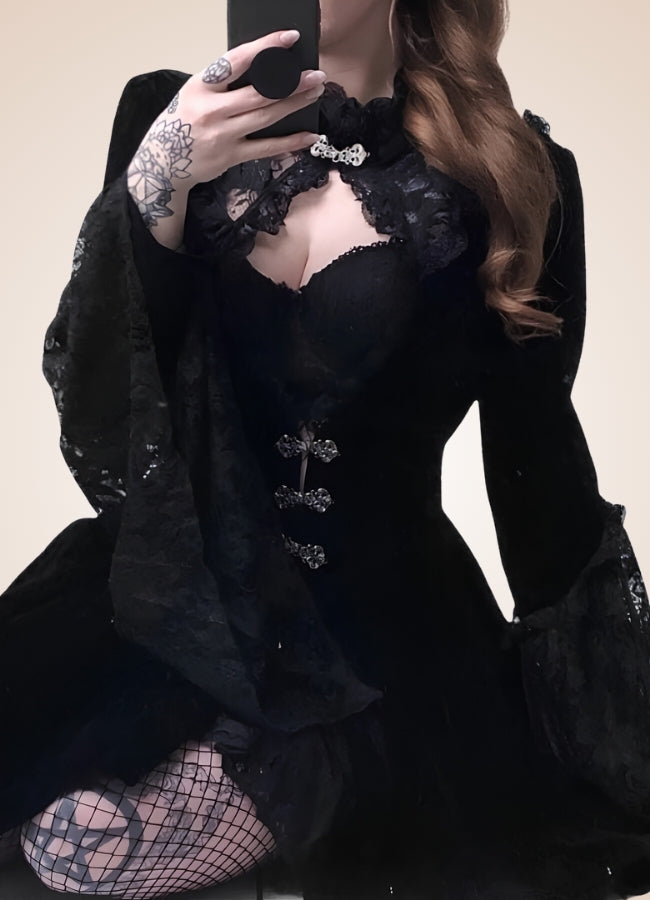 Women's Vintage Gothic Dress - Steampunk Australia