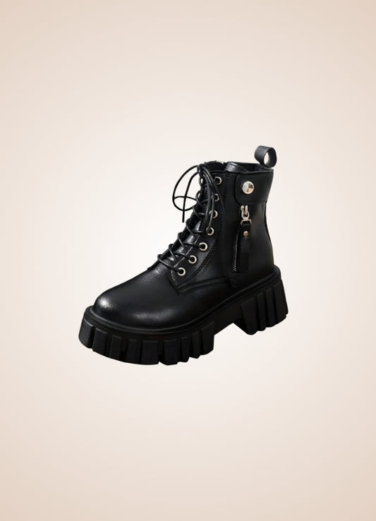 Women's Zipper Steampunk Ankle Boots - Steampunk Australia