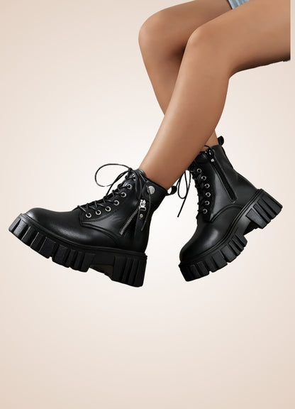 Women's Zipper Steampunk Ankle Boots - Steampunk Australia